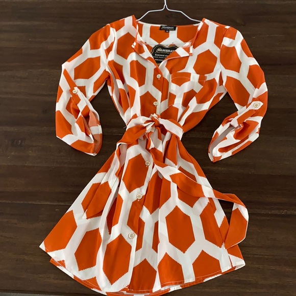 Dresses & Skirts - Gameday Couture Orange and White Dress